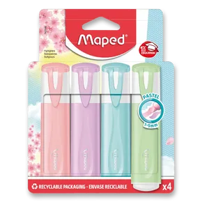 Textmarker Maped Fluo Peps Pastell 4 Stk